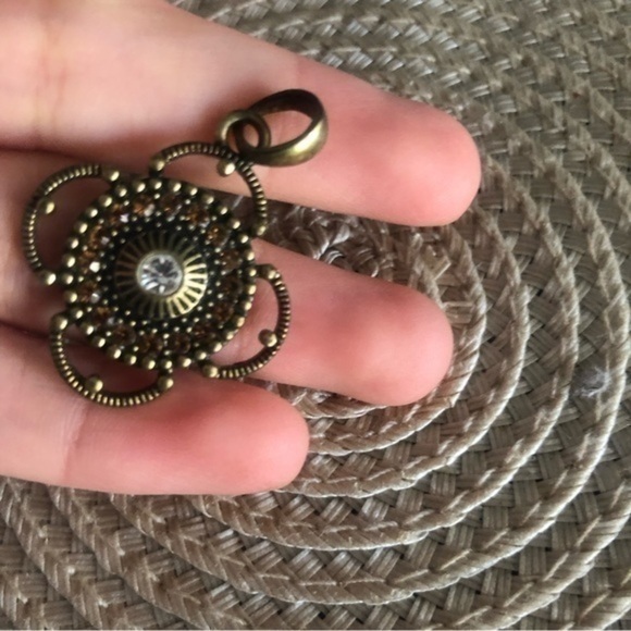Vintage Lia Sophia Rhinestones Pendant - Picture 2 of 3